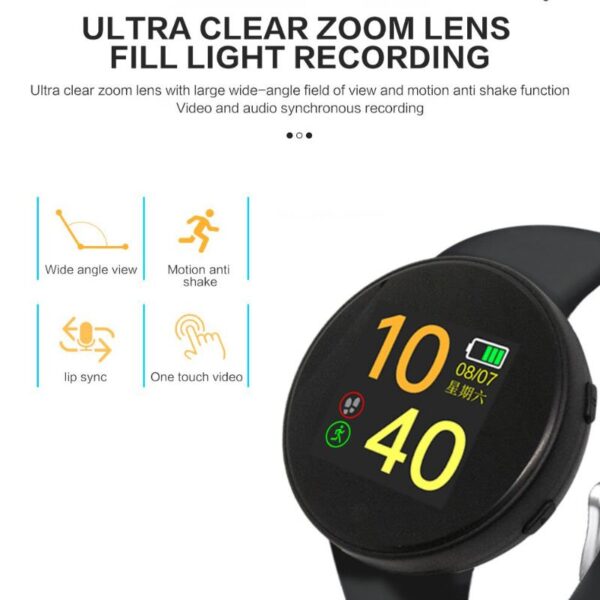 1080P HD Mini HD WiFi Smart Watch Spy Camera with Mobile Connectivity - Image 4