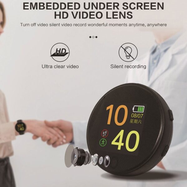1080P HD Mini HD WiFi Smart Watch Spy Camera with Mobile Connectivity - Image 7