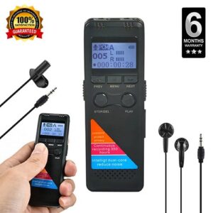 Professional Digital Voice Recorder, Automatic Noise Cancellation with 350 Hours Long Lasting Battery, MP3 Player Voice Control Digital Voice Recorder, Automatic Voice Activated Voice Recording Mode, Advance 32gb Inbuilt Memory Dictaphone voice recorder with Long Battery Backup