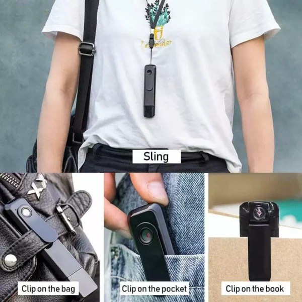 High Quality USB Body Worn Pocket Hidden Camera, Up to 4 Hours Audio Video Recording Battery Backup, 140° Wide Angle - Image 4
