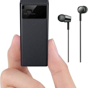 Spy Voice Recorder, Mini Voice Recorder with Sensitive Noise Recording Mode, Voice Activated Audio Recording, 7 Days Battery Backup, Surrounding Noise Cancellation Gives Crystal Clear Audio