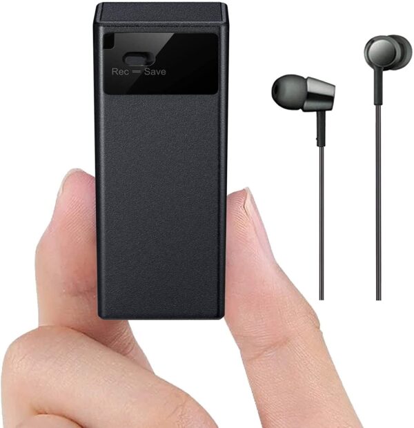 Spy Voice Recorder, Mini Voice Recorder with Sensitive Noise Recording Mode, Voice Activated Audio Recording, 7 Days Battery Backup, Surrounding Noise Cancellation Gives Crystal Clear Audio