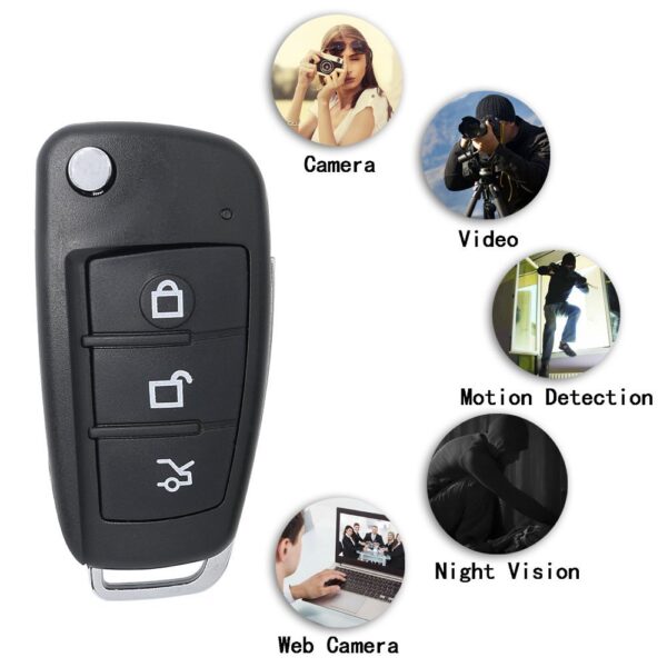 HD 1080P Motion Detection, Night Vision, Car Key Spy Camera, up to 90 mint Battery Backup - Image 7