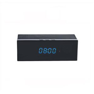 1080P FHD WiFi Spy Camera Bluetooth Speaker Hidden Camera, Digital Clock Night Vision Spy Camera, Spy Camera Audio Video Recording, 18 to 20 Days Loop Recording