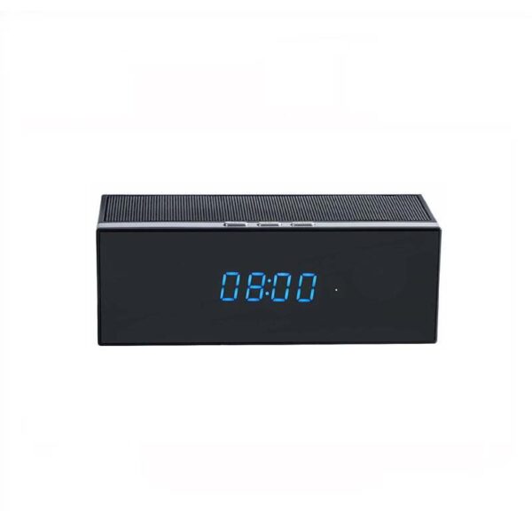 1080P FHD WiFi Spy Camera Bluetooth Speaker Hidden Camera, Digital Clock Night Vision Spy Camera, Spy Camera Audio Video Recording, 18 to 20 Days Loop Recording