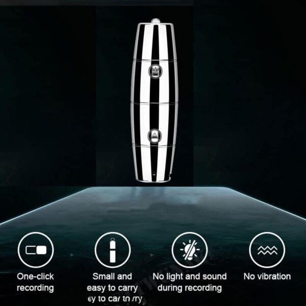 Mini Digital Spy Locket Pendant Audio Recorder - 20 Hours - Image 4