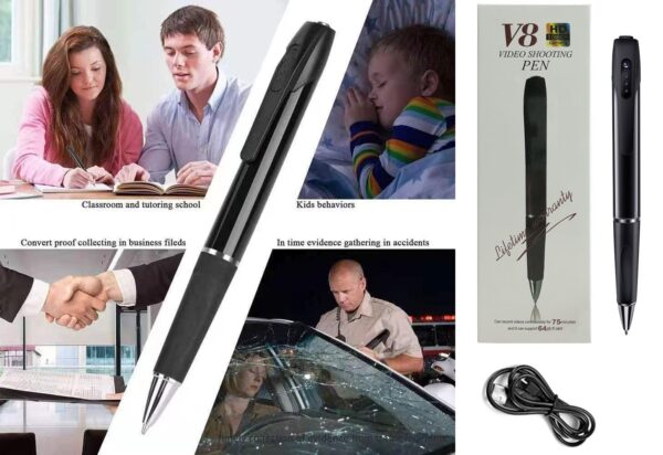 1080P HD Hidden Pen Camera Spy Audio Video Recorder, Up to 90 mint Battery - Image 6