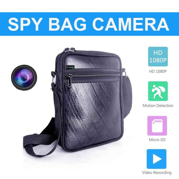 HD 1080P Motion Detection Spy Camera Bag audio video recorder, Live Monitoring, Long Battery Backup Hidden Camera - Image 3