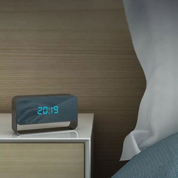 Wireless Table Alarm Clock Spy Camera | Wifi Mini Desk Hidden Camera - Image 5