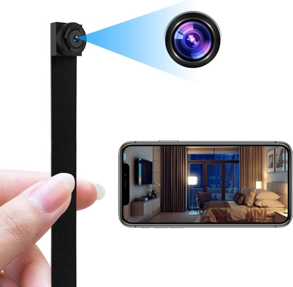 1080P HD WiFi Button Camera Live Monitoring, Smallest Spy Camera Module, WiFi Spy Hidden Camera Motion Detection, Remote Live View, Micro Pinhole Lens Hidden Camera